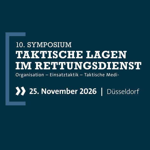 Tickets kaufen für 10. Symposium Taktische Lagen im Rettungsdienst am 25.11.2026